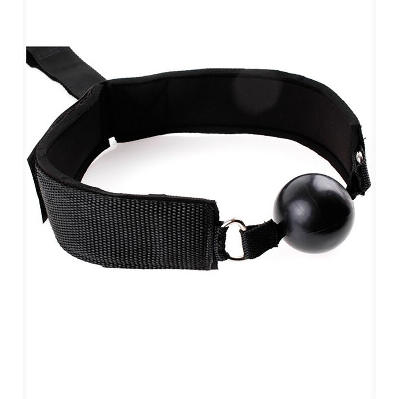 OHMAMA FETISH - FETISH NEOPRENE GAG WITH HAND CUFFS 20 