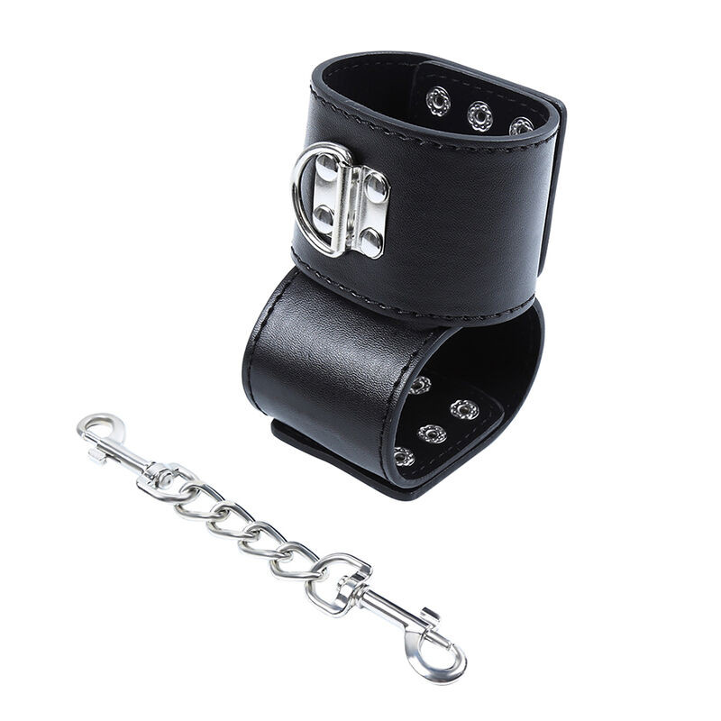 OHMAMA FETISH - WRIST RESTRAINTS SNAP FASTEN METAL 3 