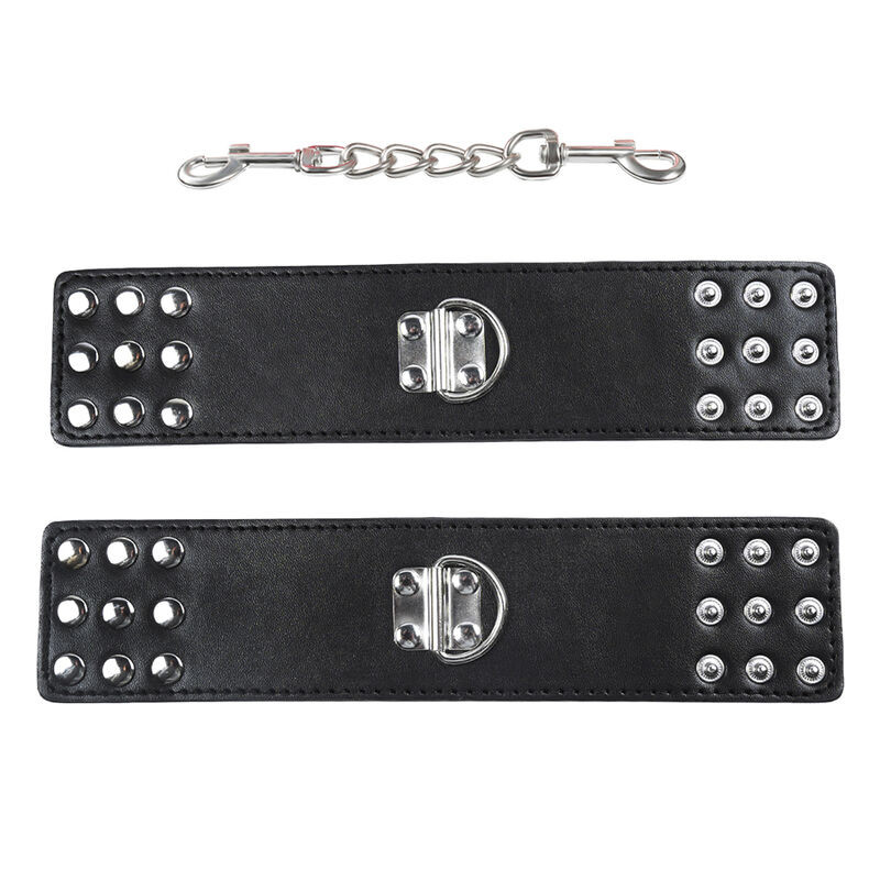 OHMAMA FETISH - WRIST RESTRAINTS SNAP FASTEN METAL 4 