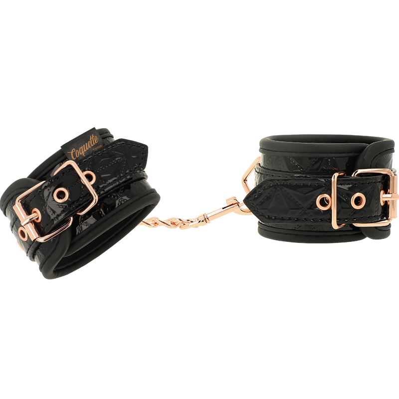 COQUETTE CHIC DESIRE - BLACK EDITION PREMIUM HANDCUFFS WITH NEOPRENE LINING 2 