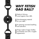 FETISH SUBMISSIVE BONDAGE - BREATHABLE SILICONE BALL GAG 3 