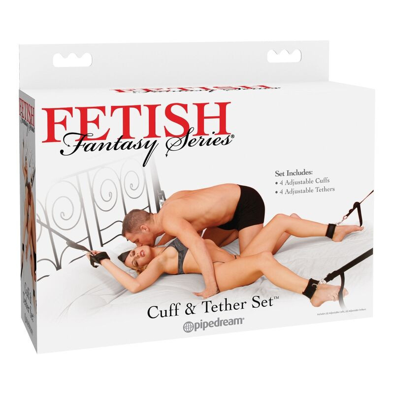 FETISH FANTASY CUFF AND TETHER SET 2 