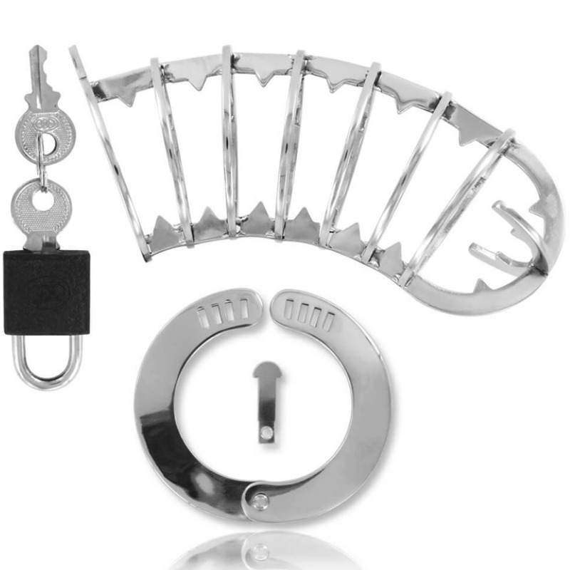 METAL HARD - PENIS CAGE WITH SECURITY LOCK 14 CM 1 