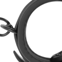 FETISH SUBMISSIVE - VEGAN LEATHER HANDCUFFS WITH NOPRENE LINING 3 