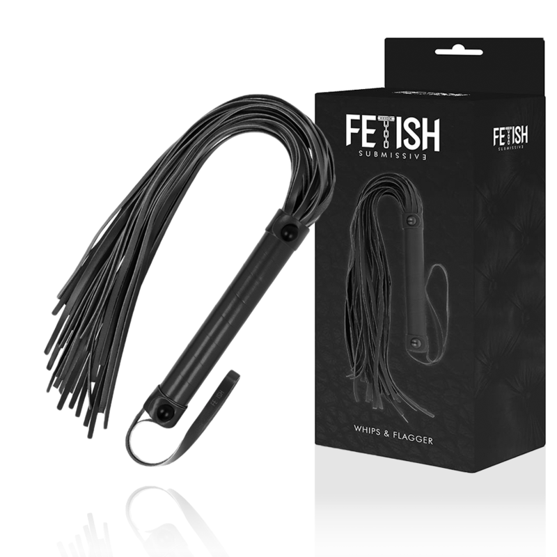 FETISH SUBMISSIVE - VEGAN LEATHER WHIP 1 