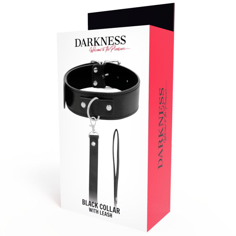 DARKNESS - COLLANA POSTURA CON CATENA IN PELLE 4 