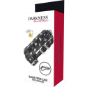 DARKNESS - GABBIA DI CASTIT IN PELLE CON SERRATURA 4 