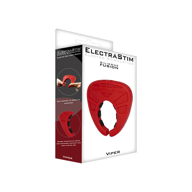 ELECTRASTIM - SILICONE FUSION VIPER COCK SHIELD 1 