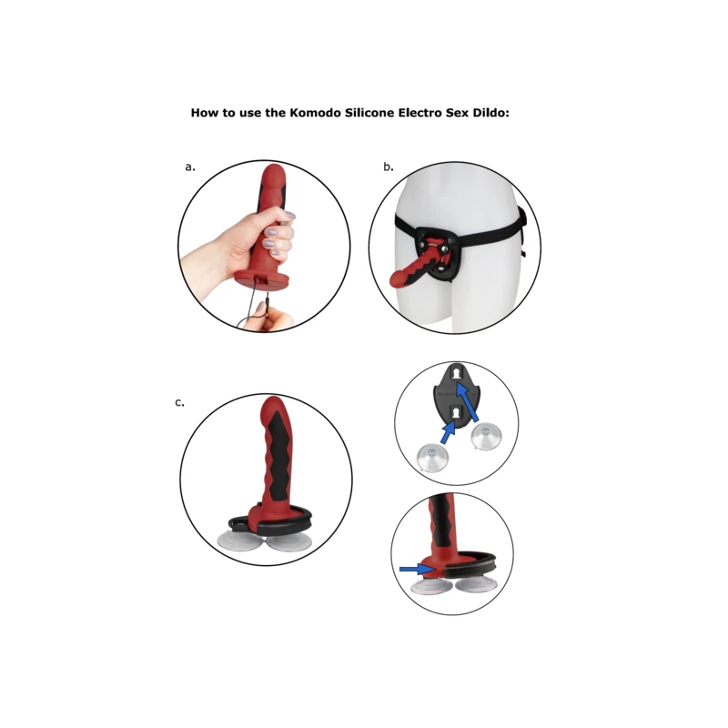 ELECTRASTIM - GODE KOMODO SILICONE FUSION 1 