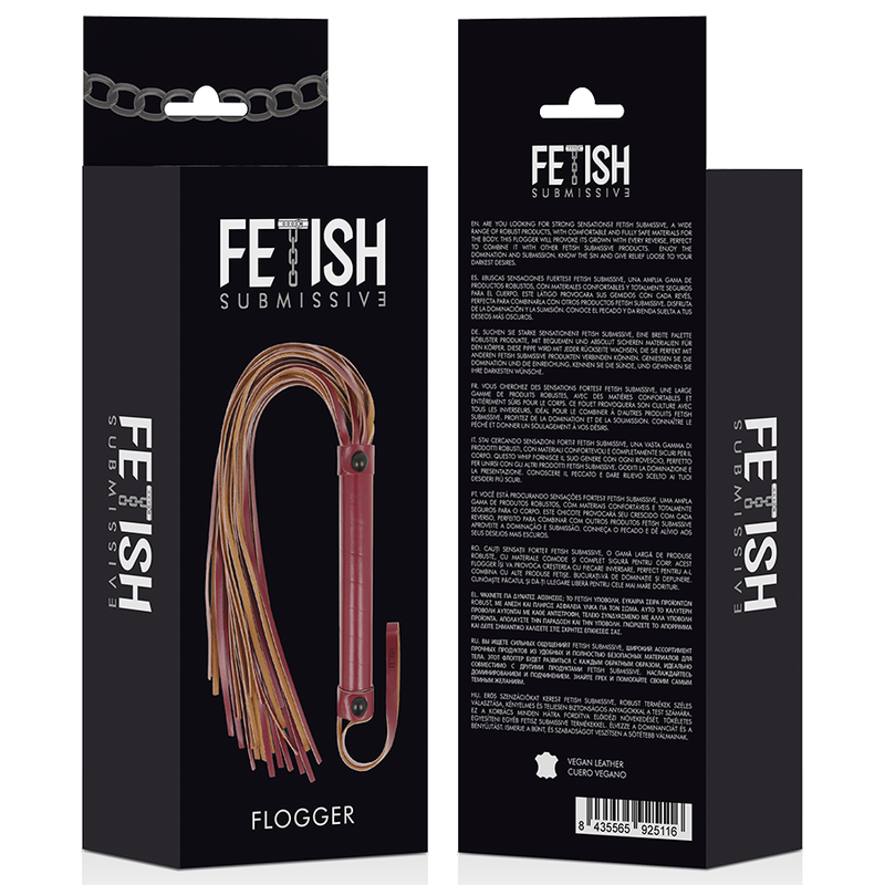 FETISH SUBMISSIVE DARK ROOM - PEITSCHE AUS VEGANEM LEDER 4 