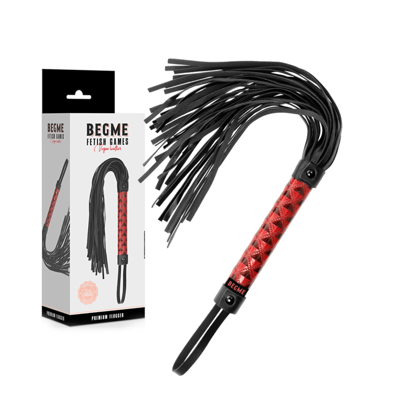 BEGME - RED EDITION VEGAN LEATHER FLOGGER 1 