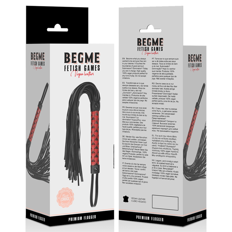 BEGME - FLOGGER EN CUIR VÉGAN ÉDITION ROUGE 4 