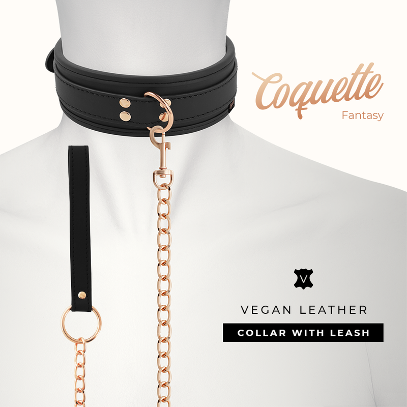 COQUETTE CHIC DESIRE - FANTASY VEGAN LEATHER COLLAR WITH NEOPRENE LINING 3 