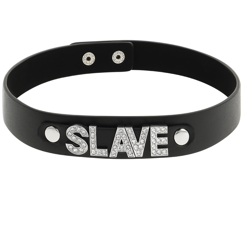 COQUETTE CHIC DESIRE - SLAVE VEGAN LEATHER CHOKER 2 