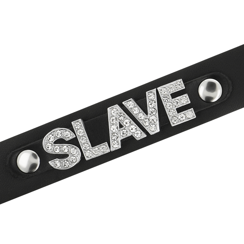 COQUETTE CHIC DESIRE - SLAVE VEGAN LEATHER CHOKER 3 