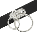 COQUETTE CHIC DESIRE - DOUBLE RING VEGAN LEATHER CHOKER 3 