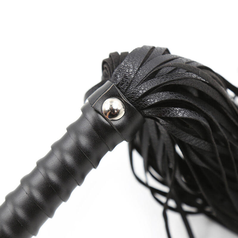 OHMAMA FETISH - TEXTURED HANDLE WHIP 6 