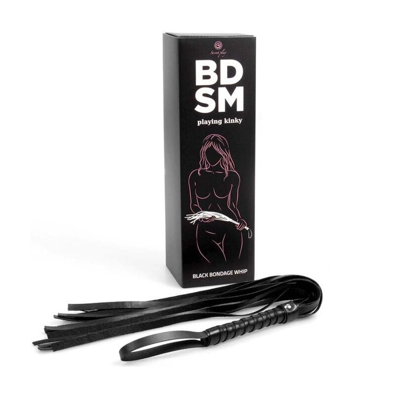 SECRETPLAY - BLACK BONDAGE WHIP BDSM COLLECTION 1 