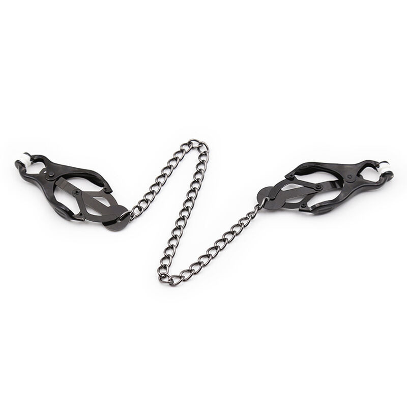 OHMAMA FETISH - JAPANESE NIPPLE Clamps WITH BLACK CHAIN 4 