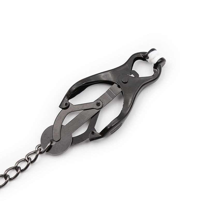 OHMAMA FETISH - JAPANESE NIPPLE Clamps WITH BLACK CHAIN 5 