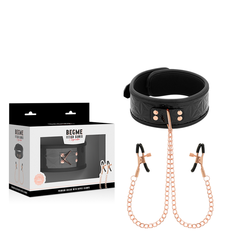 BEGME - BLACK EDITION HALSBAND MIT NIPPELKLEMMEN 1 