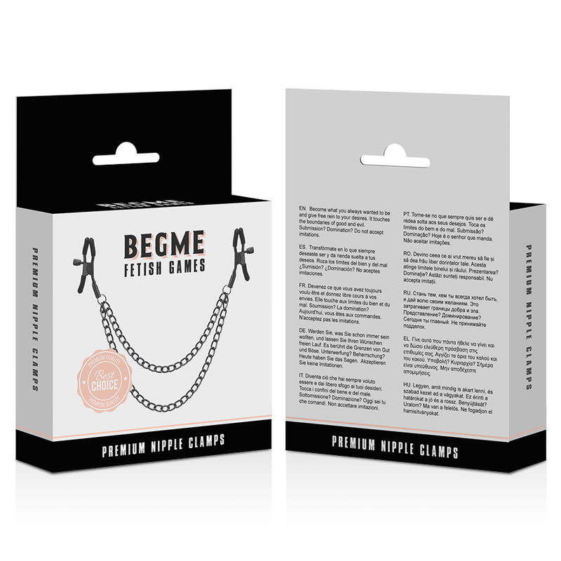 BEGME - RED EDITION NIPPLE CLIPS WITH CHAIN 3 