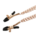 COQUETTE CHIC DESIRE - CLIPS PER CAPEZZOLI IN METALLO FANTASIA CON CATENA 3 