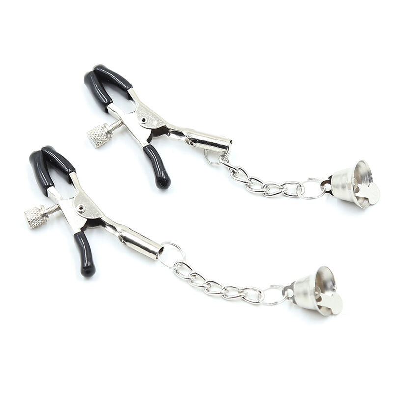 OHMAMA FETISH - NIPPLE Clamps WITH CHAIN AND BELLS 2 