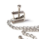 OHMAMA FETISH - METAL SCREW CLAMPS WITH CHAIN 2 