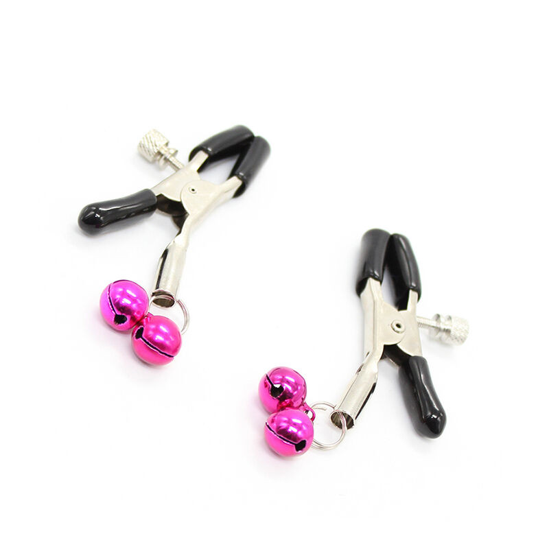 OHMAMA FETISH - NIPPLE CLAMPS WITH PINK BELL 3 