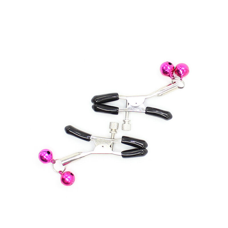 OHMAMA FETISH - NIPPLE CLAMPS WITH PINK BELL 4 