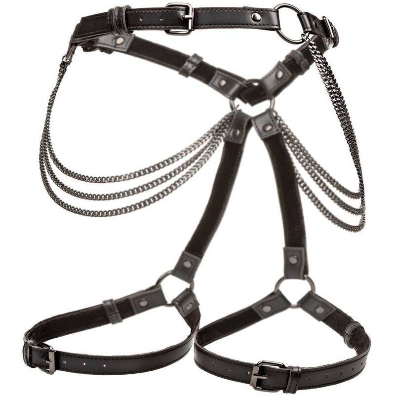 CALEXOTICS - EUPHORIA PLUS SIZE MULTI CHAIN THIGH HARNESS 4 