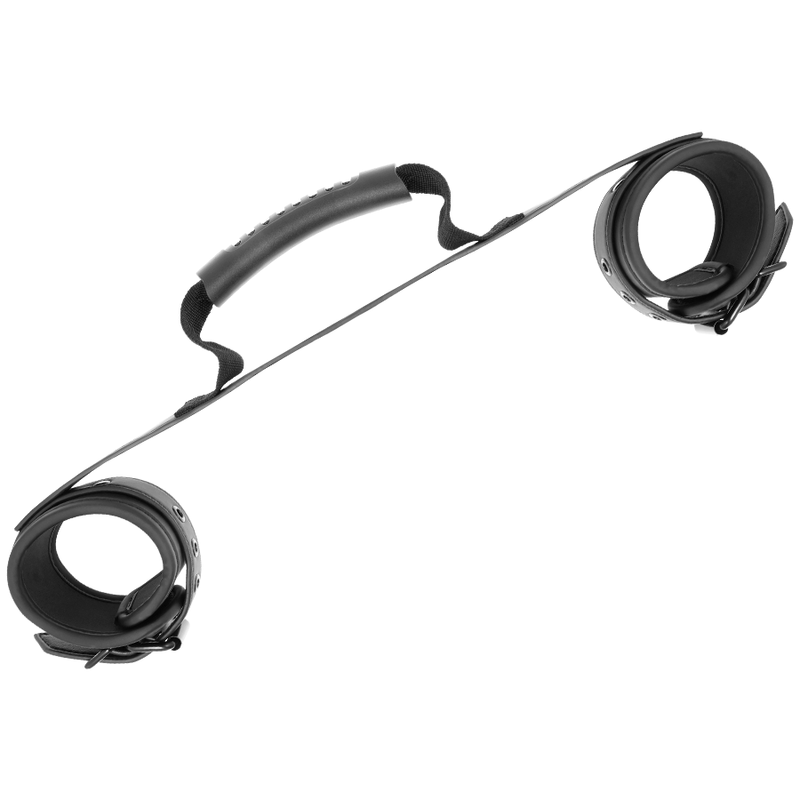 FETISH SUBMISSIVE - NOPRENE LINING HANDCUFFS WITH HANDLE 4 