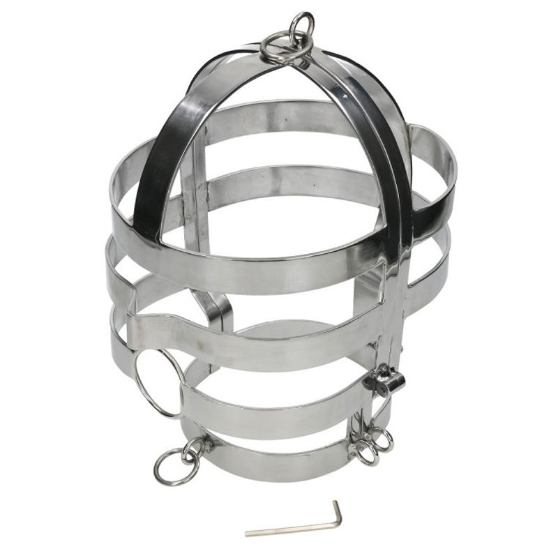 METAL HARD - MASCHERA CON COLLANA IN ACCIAIO 1 