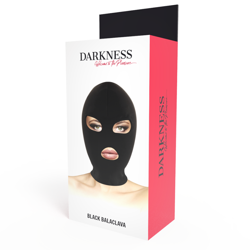 DARKNESS - MASCHERA DI SOTTOMISSIONE BDSM BOCCA E OCCHI NERA 2 