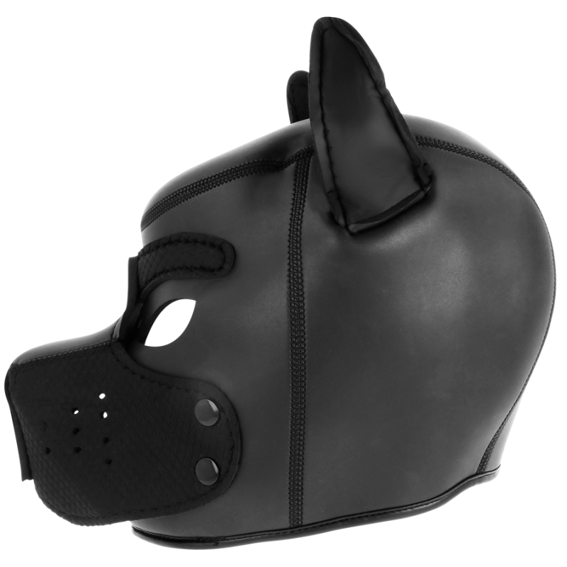 DARKNESS - NEOPRENE DOG MASK WITH REMOVABLE MUZZLE M 4 