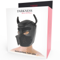 DARKNESS - NEOPRENE DOG MASK WITH REMOVABLE MUZZLE M 5 