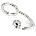 METAL HARD - COCK RING RING WITH ANAL INTRUDER HOOK 45MM 1 