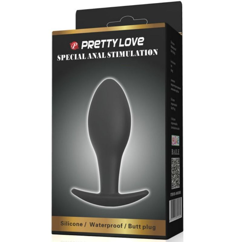 PRETTY LOVE - ANAL PLUG SILIKONANKER 8.5 CM SCHWARZ 5 