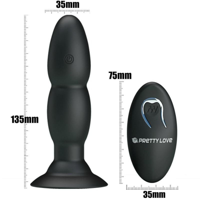 PRETTY LOVE - PLUG VIBRATOR AND ROTATION BY REMOTE CONTROL 5 