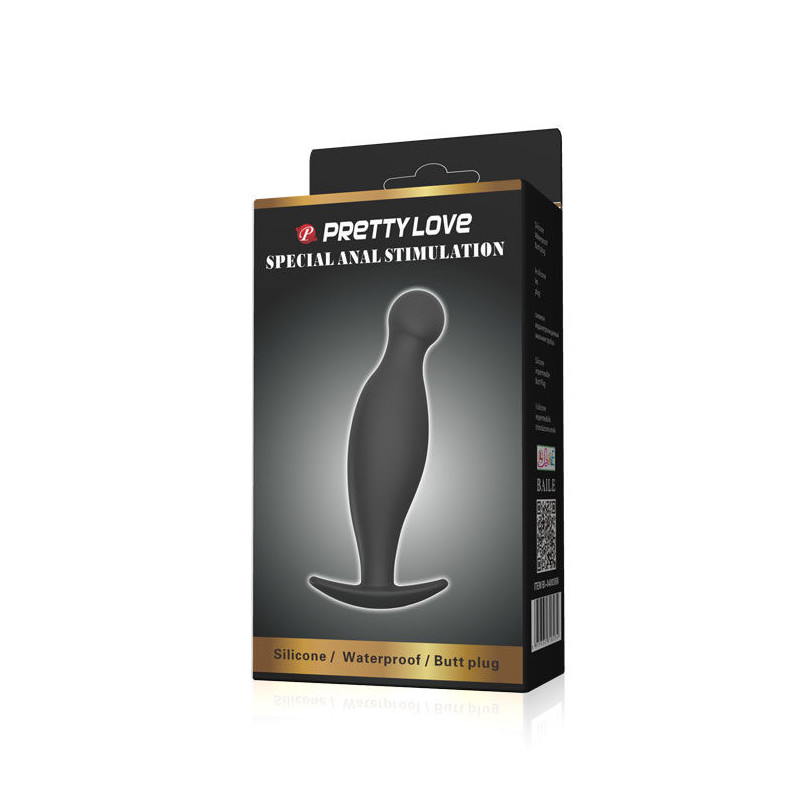 PRETTY LOVE - SILICONE ANAL PLUG 11.7 CM BLACK 4 