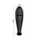 PRETTY LOVE - PLUG ANALE IN SILICONE FORMA DEL PENE E 12 MODALIT DI VIBRAZIONE NERO 3 