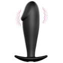 PRETTY LOVE - PLUG ANALE IN SILICONE FORMA DEL PENE E 12 MODALIT DI VIBRAZIONE NERO 8 