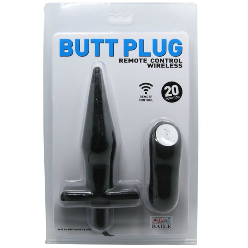 BAILE - PLUG ANALE BUTT CON VIBRAZIONE NERO 9 