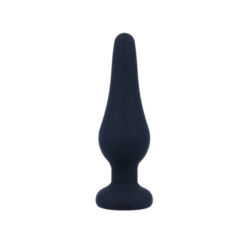 INTENSE - ANALPLUG PIPO S SCHWARZES SILIKON 9,8 CM 3 