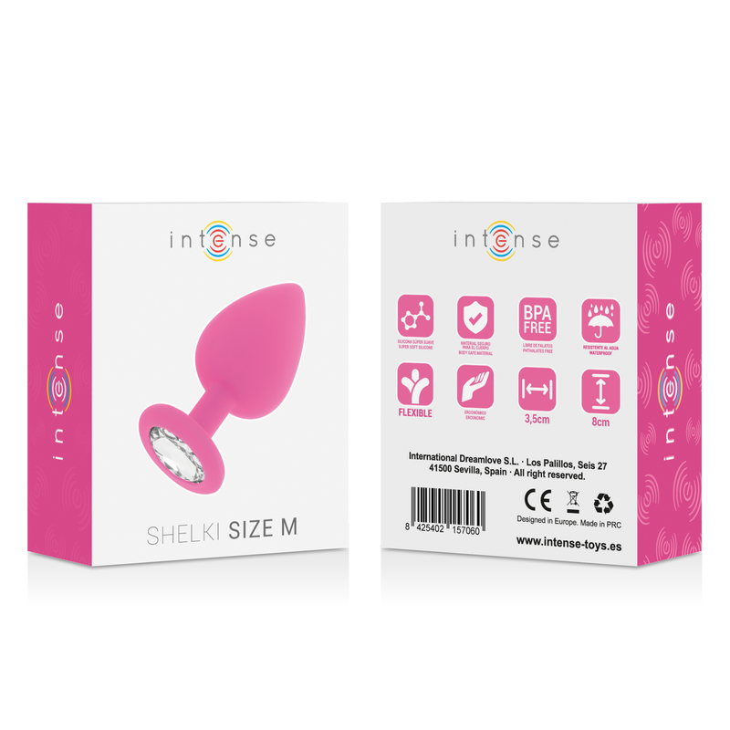 INTENSE - SHELKI M ANAL PLUG FUCHSIA 5 