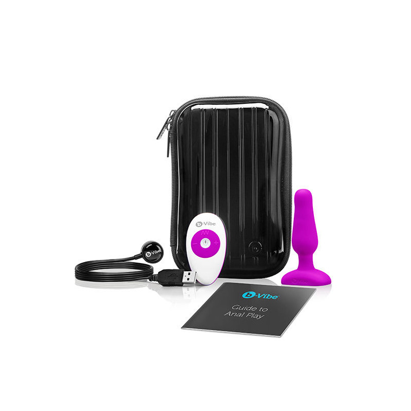 B-VIBE - NOVICE ANAL-STECKER MIT FERNBEDIENUNG FUCHSIA 3 