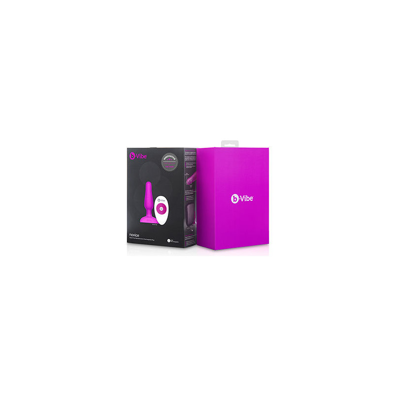 B-VIBE - NOVICE ANAL-STECKER MIT FERNBEDIENUNG FUCHSIA 11 