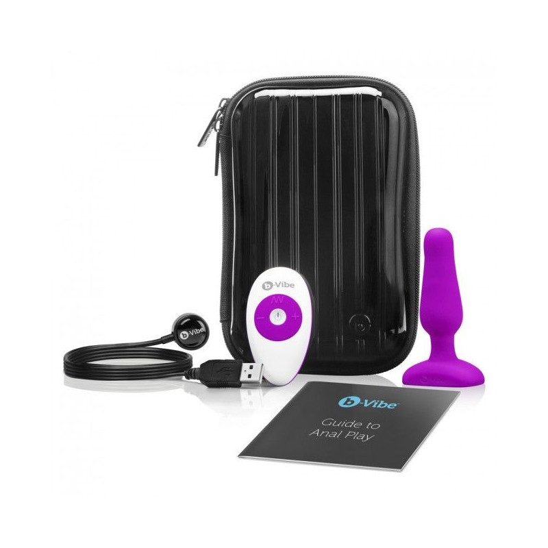 B-VIBE - NOVICE REMOTE CONTROL ANAL PLUG FUCHSIA 12 