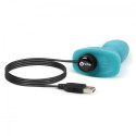 B-VIBE - RIMMING TÉLÉCOMMANDE PLUG ANAL PETITE TEAL 6 